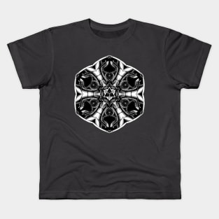 Alien kaleidoscope mandala Kids T-Shirt